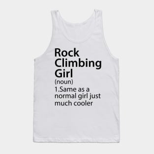 Rock Climbing Girl Definition Tank Top